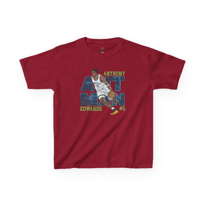 Kids Basketball Fan Tee, Kids Sport Shirt, Anthony Edwards #5 Jersey, Basketball Clothing, Personalized Kids Apparel