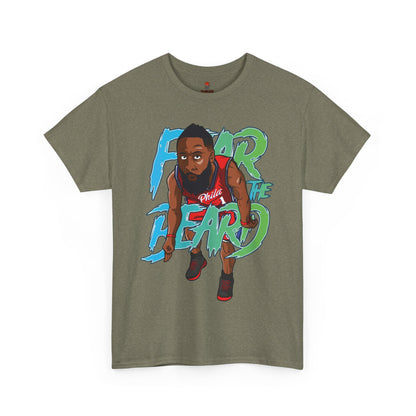 Adult Fear The Beard Harden Unisex Heavy Cotton Tee - Basketball Inspired Apparel