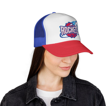 Houston Rockets Trucker Cap - Sporty Mesh Hat, Perfect for Game Day, NBA Fans, Gifts for Basketball Lovers, Summer Wear