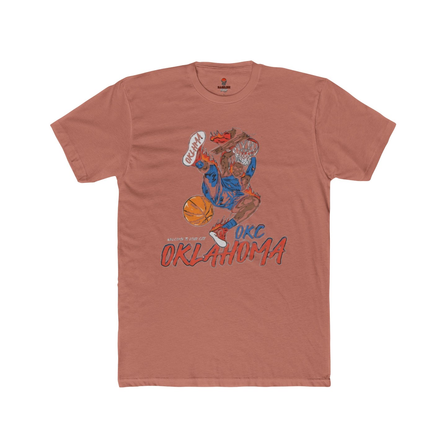 Adult Oklahoma Die Hard Slam Thunder Graphic Tee