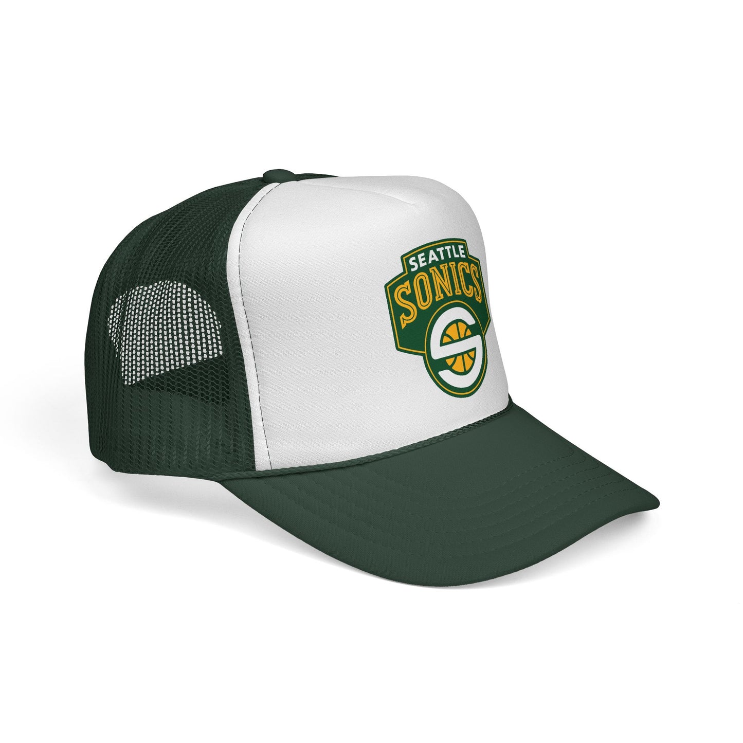 Seattle Sonics Trucker Cap - Sporty Mesh Hat, Perfect for Game Day, NBA Fans, Gifts for Basketball Lovers, Summer Wear