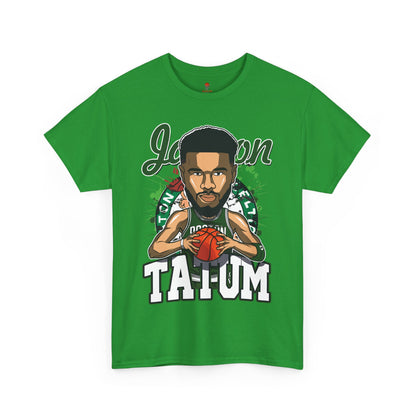 Adult Jason Tatum Anime Basketball Fan Unisex Heavy Cotton Tee