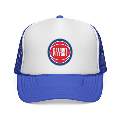 Detroit Pistons Trucker Cap - Sporty Mesh Hat, Perfect for Game Day, NBA Fans, Gifts for Basketball Lovers, Summer Wear