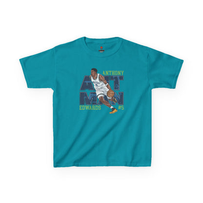 Kids Basketball Fan Tee, Kids Sport Shirt, Anthony Edwards #5 Jersey, Basketball Clothing, Personalized Kids Apparel