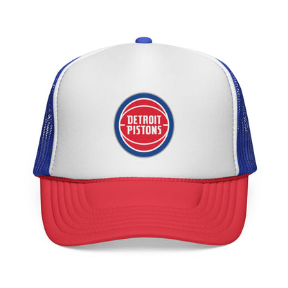 Detroit Pistons Trucker Cap - Sporty Mesh Hat, Perfect for Game Day, NBA Fans, Gifts for Basketball Lovers, Summer Wear