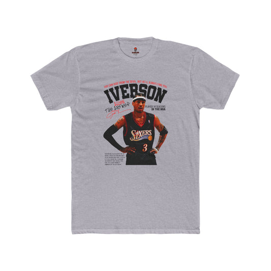 Adult Allen Iverson Unisex Cotton Crew Tee, Basketball Fan Gift, Sports Apparel, Casual Wear, Unisex T-Shirt