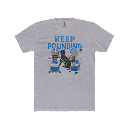 Adult Panthers Football Graphic Tee, Keep Pounding Cotton T-Shirt, Unisex Sports Apparel, Game Day Shirt, Fan Gift, Casual Outfit