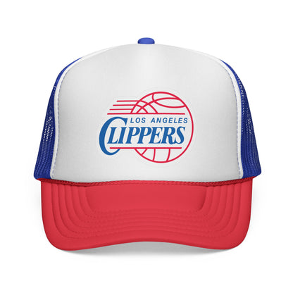 LA Clippers Trucker Cap - Sporty Mesh Hat, Perfect for Game Day, NBA Fans, Gifts for Basketball Lovers, Summer Wear