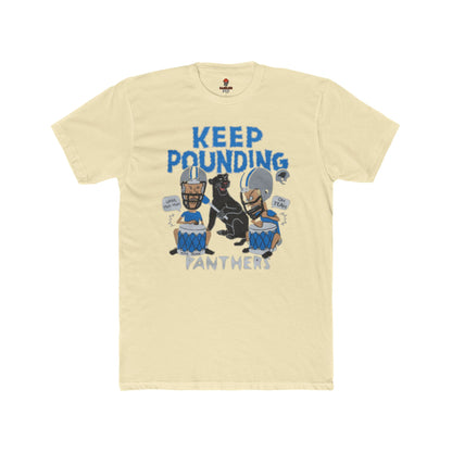 Adult Panthers Football Graphic Tee, Keep Pounding Cotton T-Shirt, Unisex Sports Apparel, Game Day Shirt, Fan Gift, Casual Outfit