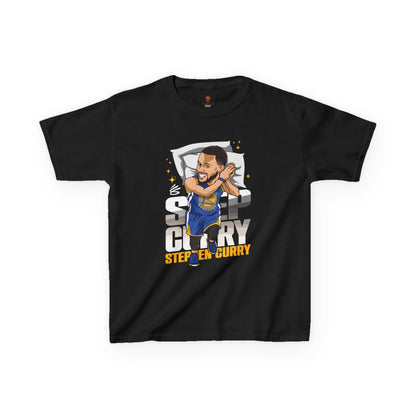 Kids Basketball Tee - Steph Sleep Unisex Heavy Cotton T-Shirt