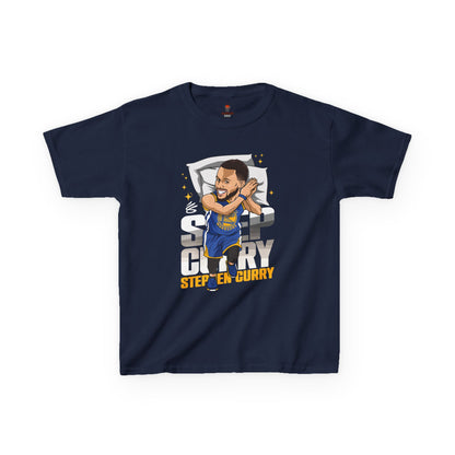 Kids Basketball Tee - Steph Sleep Unisex Heavy Cotton T-Shirt