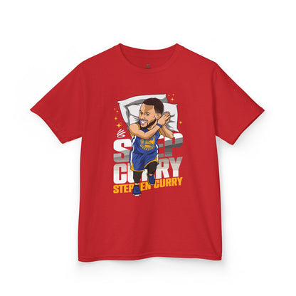 Kids Basketball Tee - Steph Sleep Unisex Heavy Cotton T-Shirt