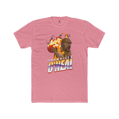 Adult Shaq Fire Unisex Cotton Crew Tee - Perfect for Basketball Fans