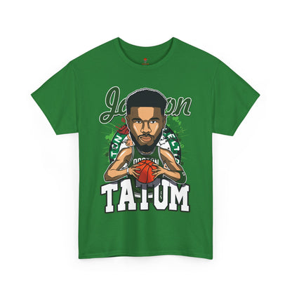 Adult Jason Tatum Anime Basketball Fan Unisex Heavy Cotton Tee
