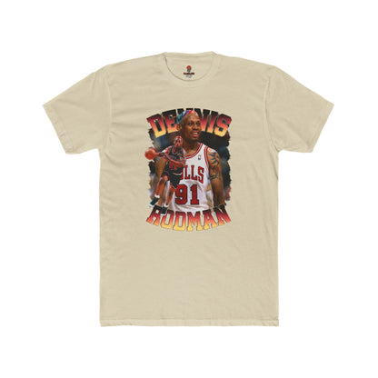 Adult Dennis Rodman Graphic Crew Tee, Vintage Sports Tees, Basketball Fan Gift, Unisex Cotton Shirt, Retro Athletic Wear
