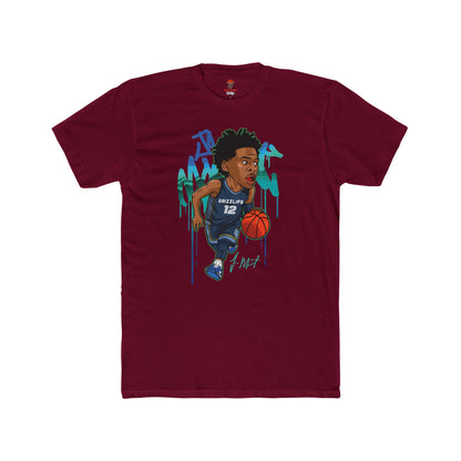 Adult Morant Unisex Cotton Crew Tee - Perfect for Basketball Fans