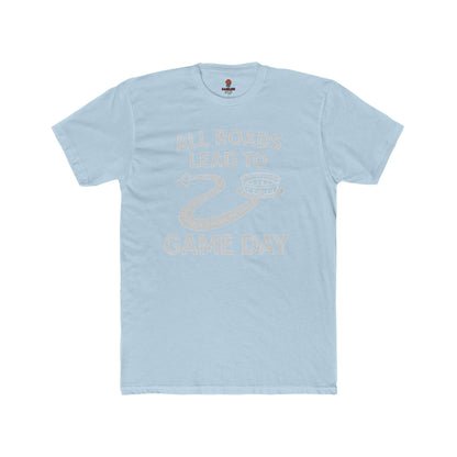 Adult Graphic Tee: Game Day All Roads Unisex Cotton Crew Tee