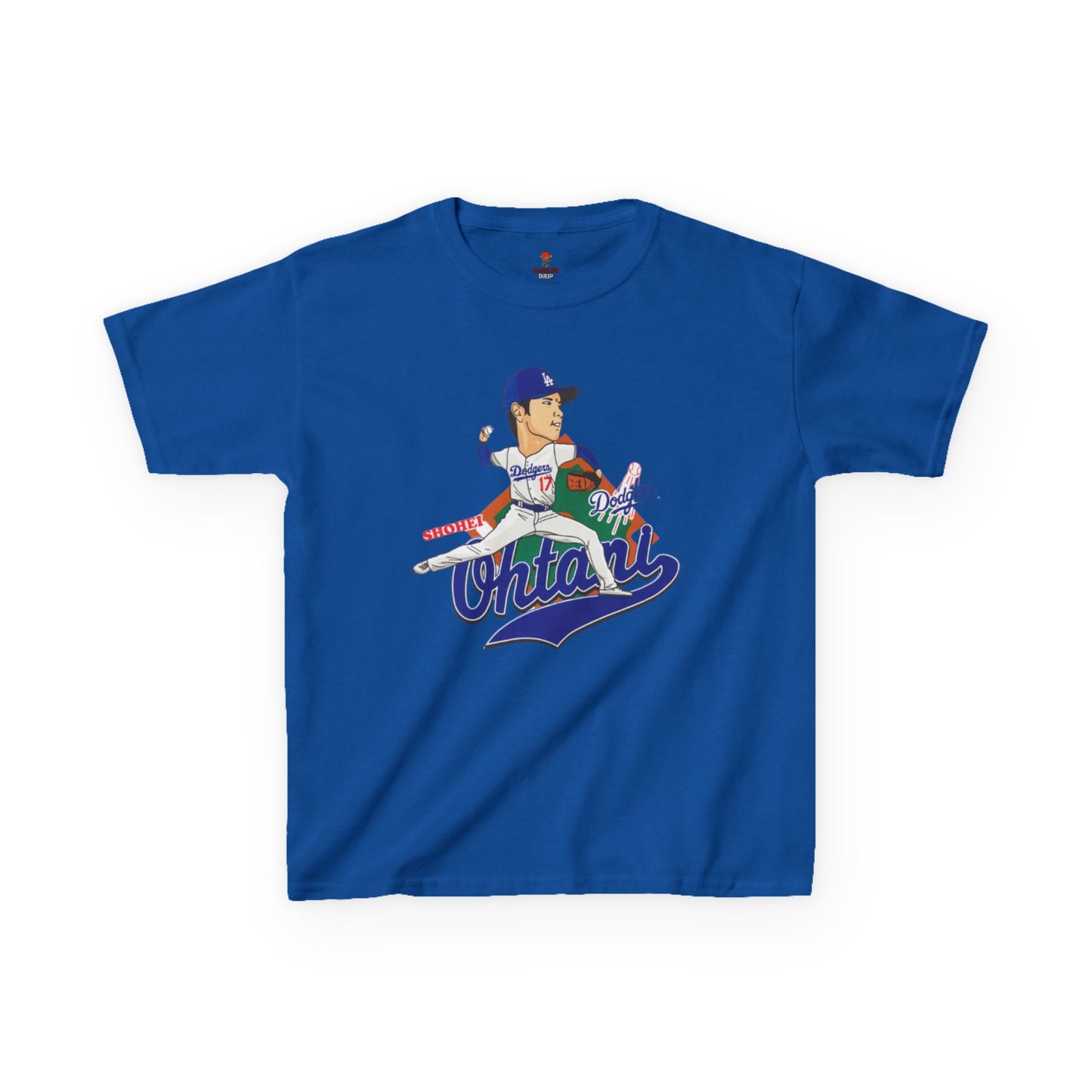 Kids Baseball Ohtani Tee, Youth Sports Shirt, Childrens Team Apparel, Baseball Fan Gift, Activewear for Boys and Girls