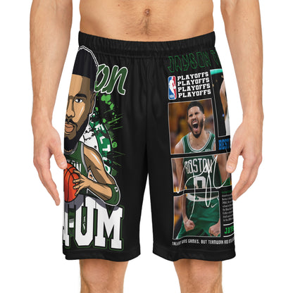 Jayson Tatum Basketball Shorts - NBA Playoff Style Sportswear
