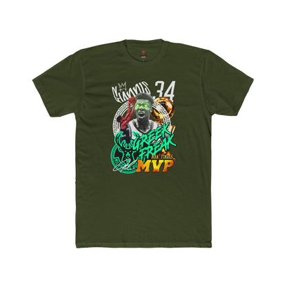 Adult Unisex Cotton Crew Tee - Greek Freak MVP Tee, Basketball Fan Shirt, Gift for Sports Lovers, Unique Graphic Tee