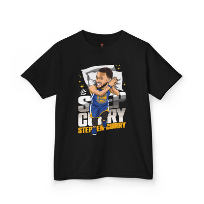 Kids Basketball Tee - Steph Sleep Unisex Heavy Cotton T-Shirt