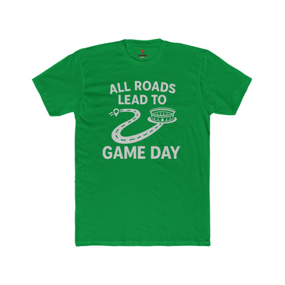 Adult Graphic Tee: Game Day All Roads Unisex Cotton Crew Tee