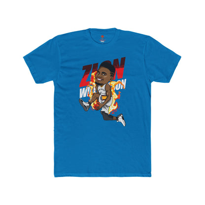 Adult Zion Will Unisex Cotton Crew Tee - Perfect for Basketball Fans