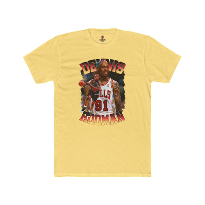 Adult Dennis Rodman Graphic Crew Tee, Vintage Sports Tees, Basketball Fan Gift, Unisex Cotton Shirt, Retro Athletic Wear