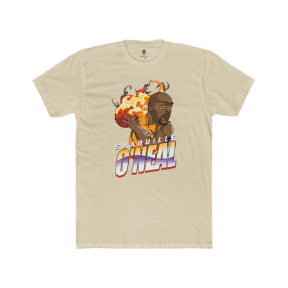 Adult Shaq Fire Unisex Cotton Crew Tee - Perfect for Basketball Fans