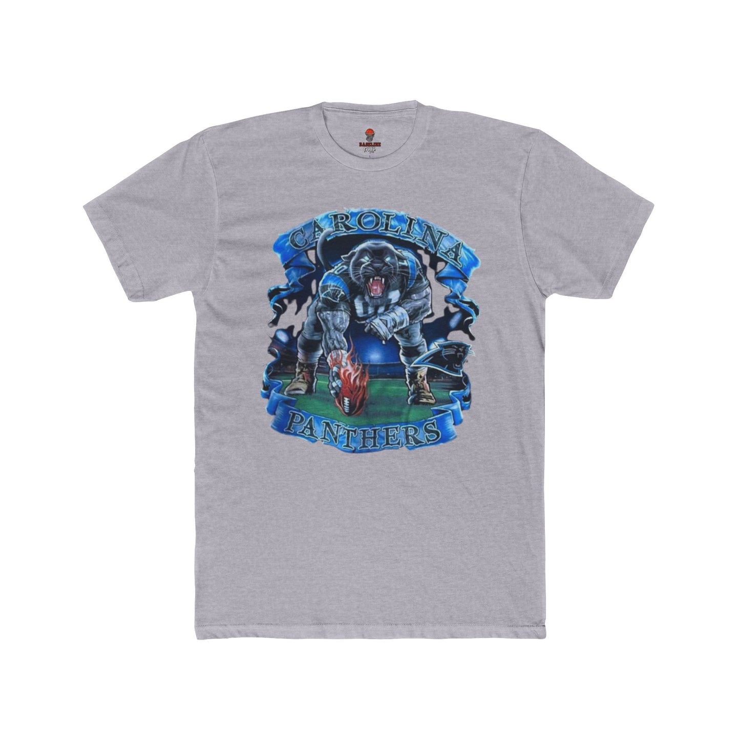 Adult Unisex Cotton Crew Tee with Panther Design, Casual Shirt, Gift for Sports Fans, Graphic Tee, Everyday Wear, Team Apparel