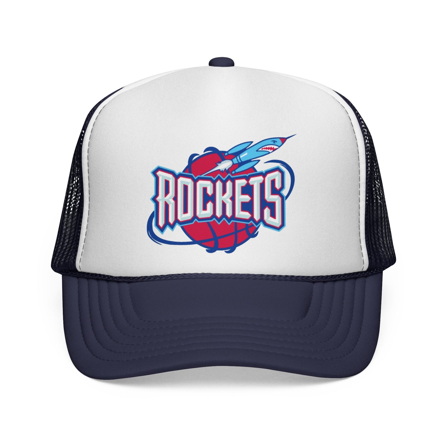 Houston Rockets Trucker Cap - Sporty Mesh Hat, Perfect for Game Day, NBA Fans, Gifts for Basketball Lovers, Summer Wear