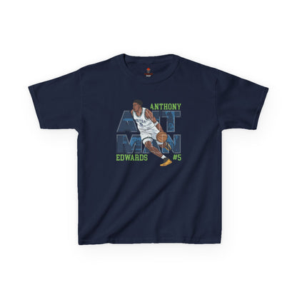 Kids Basketball Fan Tee, Kids Sport Shirt, Anthony Edwards #5 Jersey, Basketball Clothing, Personalized Kids Apparel