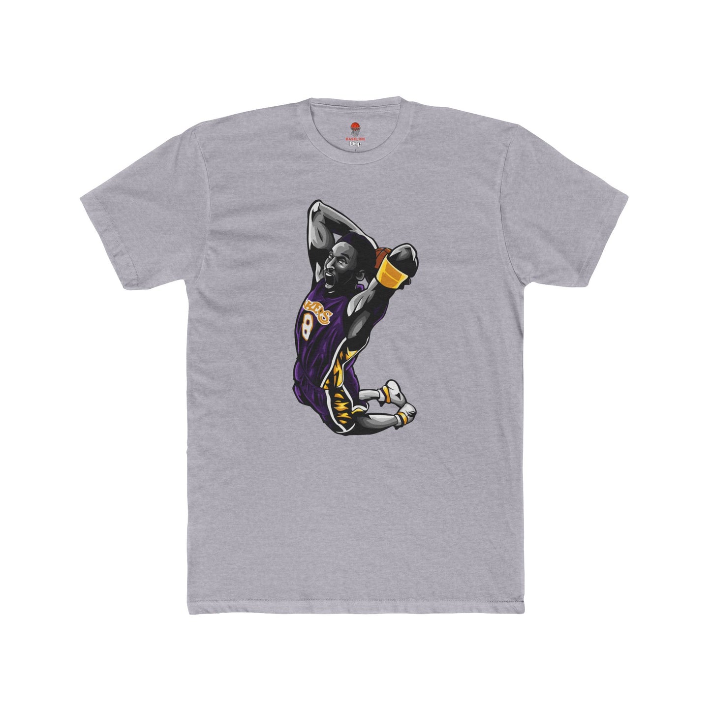 Adult Kobe Bean Unisex Cotton Crew Tee - Perfect for Basketball Fans