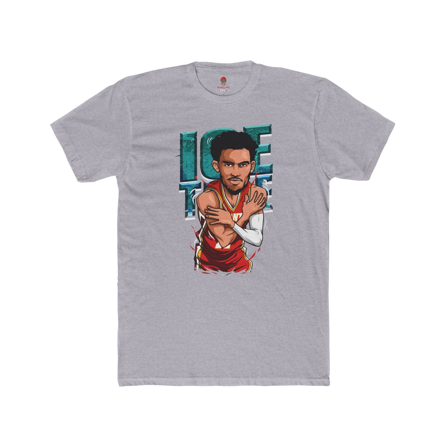 Adult Ice Time Unisex Cotton Crew Tee - Perfect for Basketball Fans