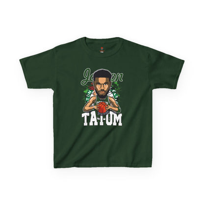 Kids Jason Tatum Anime Basketball Fan Unisex Heavy Cotton Tee