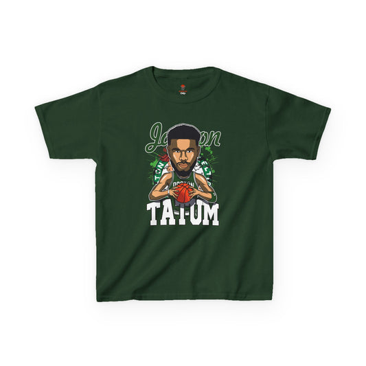 Kids Jason Tatum Anime Basketball Fan Unisex Heavy Cotton Tee