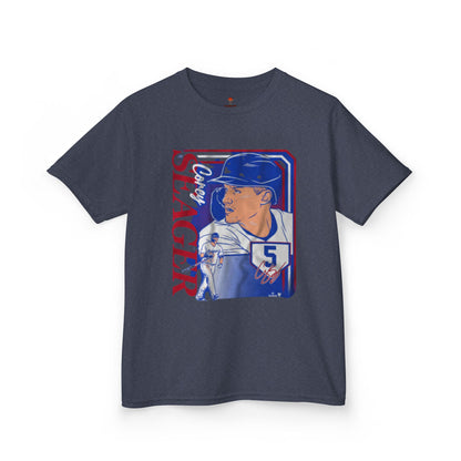 Kids Baseball Seager Graphic Tee, Fun Summer Shirt, Sports Fan Gift, Boys Girls Casual Wear, Birthday Party Outfit, Spring/Summer Style