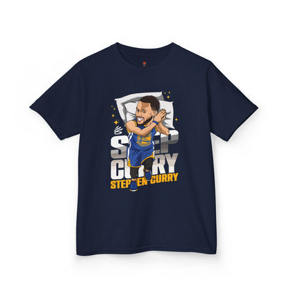 Kids Basketball Tee - Steph Sleep Unisex Heavy Cotton T-Shirt