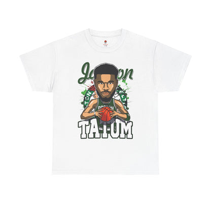Adult Jason Tatum Anime Basketball Fan Unisex Heavy Cotton Tee