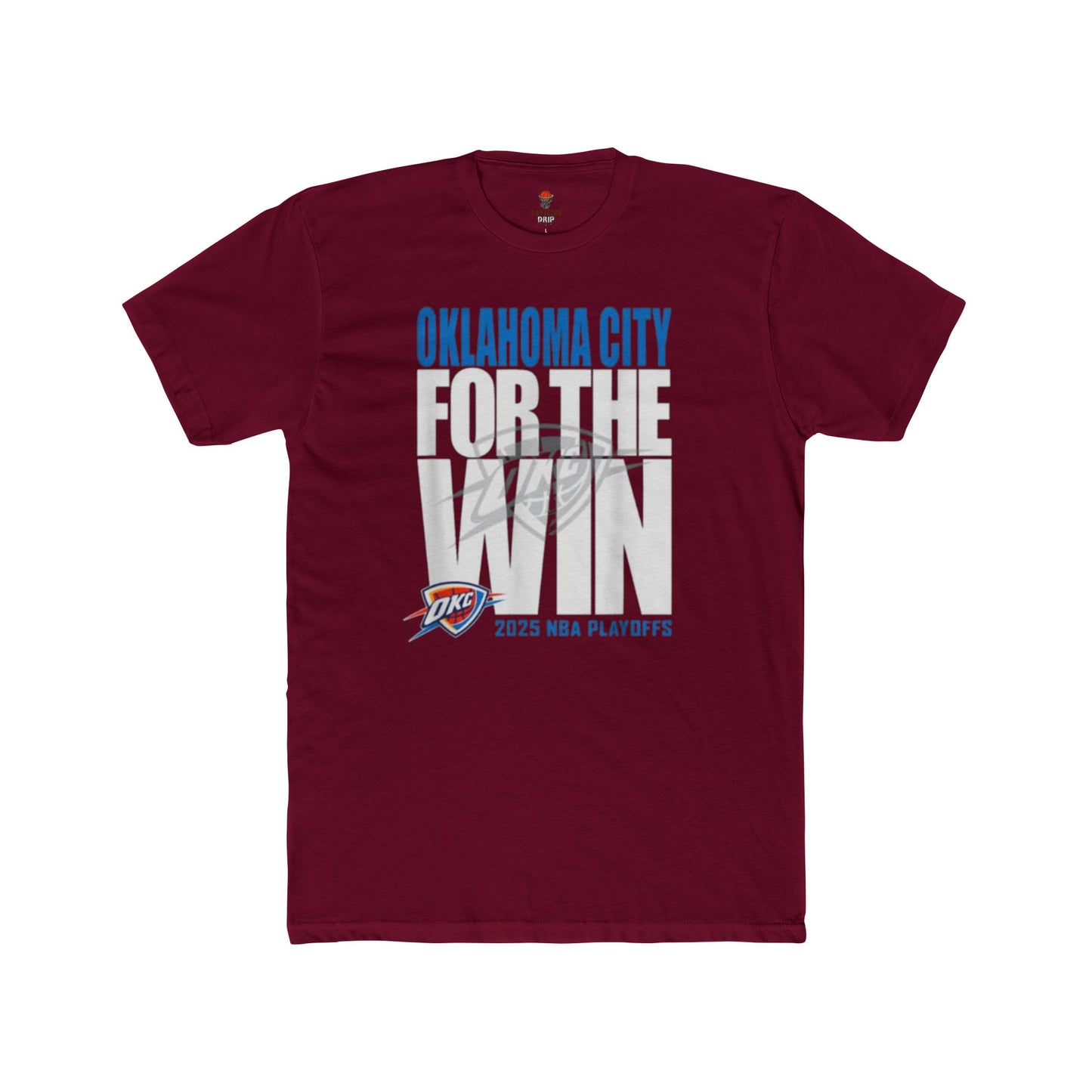 Adult OKC Thunder For The Win Unisex Cotton Crew Tee