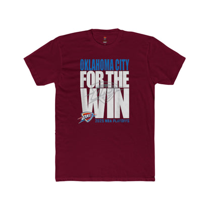 Adult OKC Thunder For The Win Unisex Cotton Crew Tee