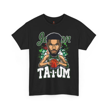 Adult Jason Tatum Anime Basketball Fan Unisex Heavy Cotton Tee