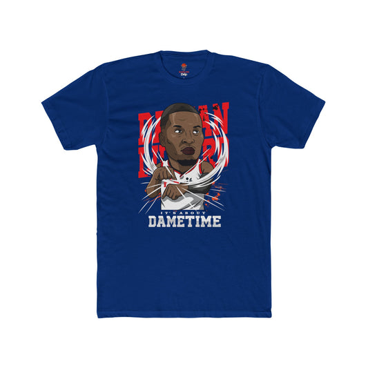 Adult Dame Time Unisex Cotton Crew Tee - Perfect for Basketball Fans