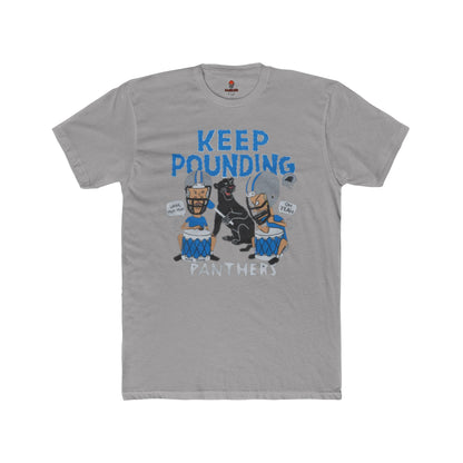 Adult Panthers Football Graphic Tee, Keep Pounding Cotton T-Shirt, Unisex Sports Apparel, Game Day Shirt, Fan Gift, Casual Outfit