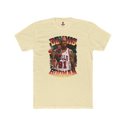 Adult Dennis Rodman Graphic Crew Tee, Vintage Sports Tees, Basketball Fan Gift, Unisex Cotton Shirt, Retro Athletic Wear