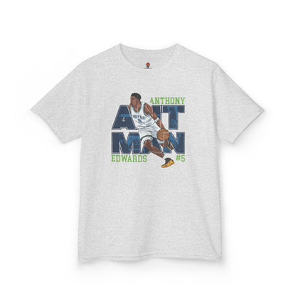 Kids Basketball Fan Tee, Kids Sport Shirt, Anthony Edwards #5 Jersey, Basketball Clothing, Personalized Kids Apparel