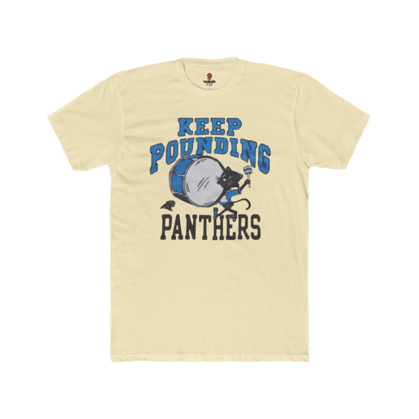 Adult Unisex Cotton Crew Tee with 'Keep Pounding Panthers' – Casual Wear, Gift for Sports Fans, Game Day Shirt, Summer Style, Team Spirit Apparel