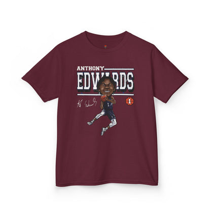Kids Sporty Graphic Tee, Basketball Fan Shirt, Anthony Edwards Tee, Kids Casual Wear, Sports Gift, Youth T-Shirt