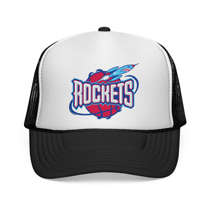 Houston Rockets Trucker Cap - Sporty Mesh Hat, Perfect for Game Day, NBA Fans, Gifts for Basketball Lovers, Summer Wear