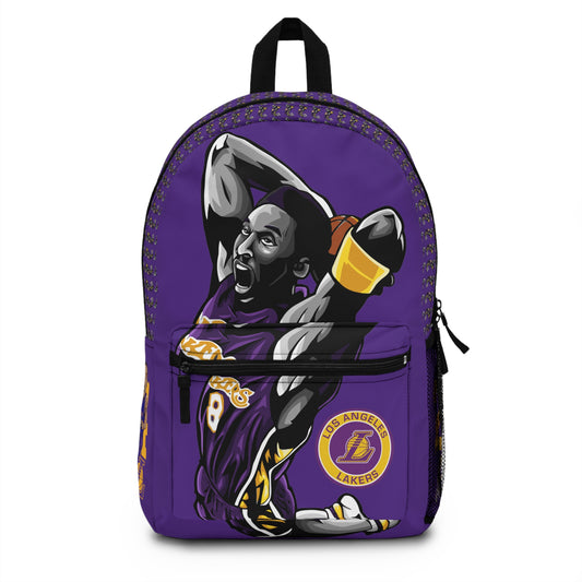 Kobe Bryant Basketball Backpack, Sports Bag, Lakers Fan Gear, School Bookbag